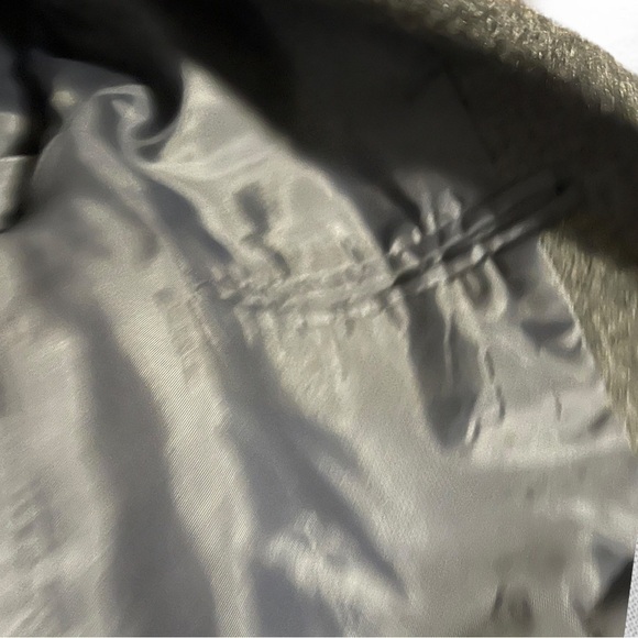 Vintage Chaus Lined 2 Button Boxy Classic Wool Blend Blazer Size 13/14 Gray - Picture 10 of 10